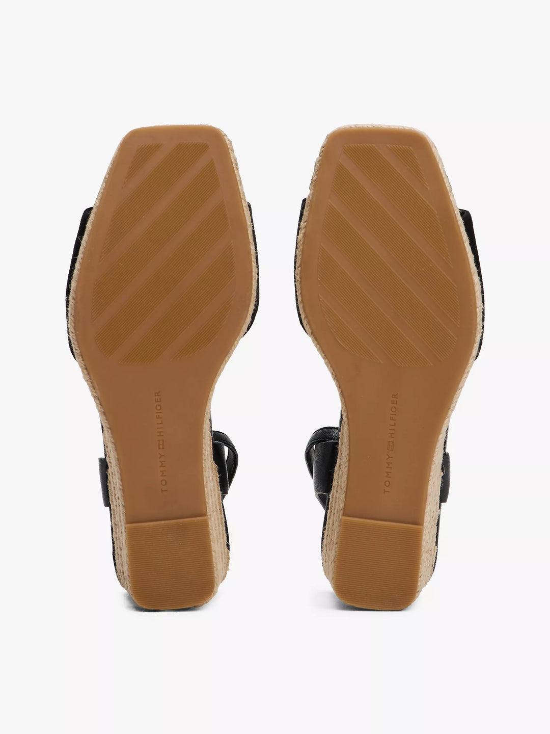 Tommy Hilfiger Leather & Suede Wedge Espadrille Sandal
