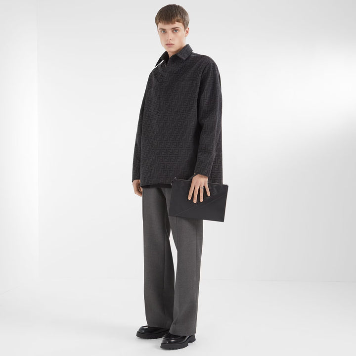 Fendi Blouson FF jacquard fabric jacket