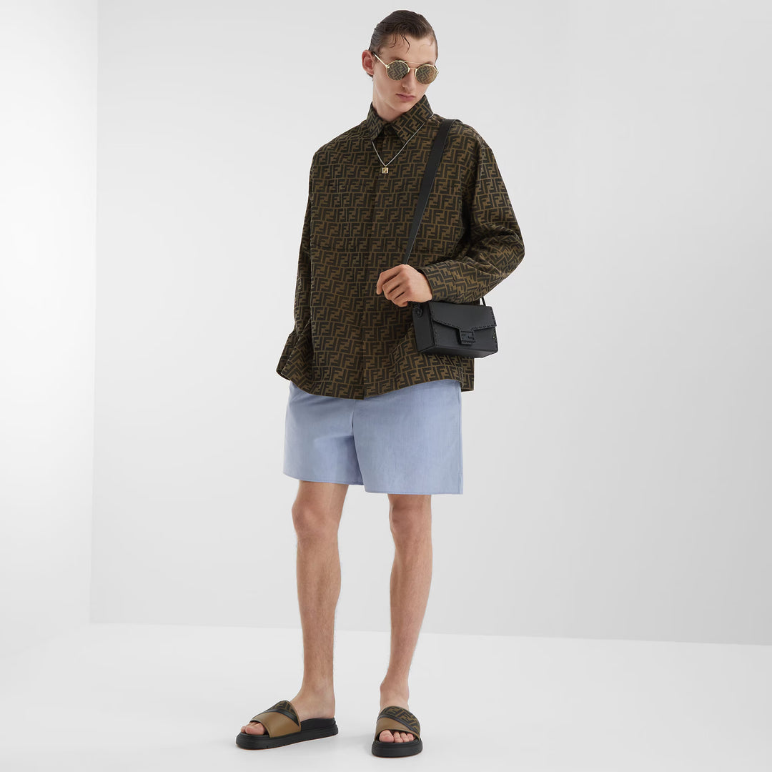 Fendi Blouson FF jacquard fabric jacket