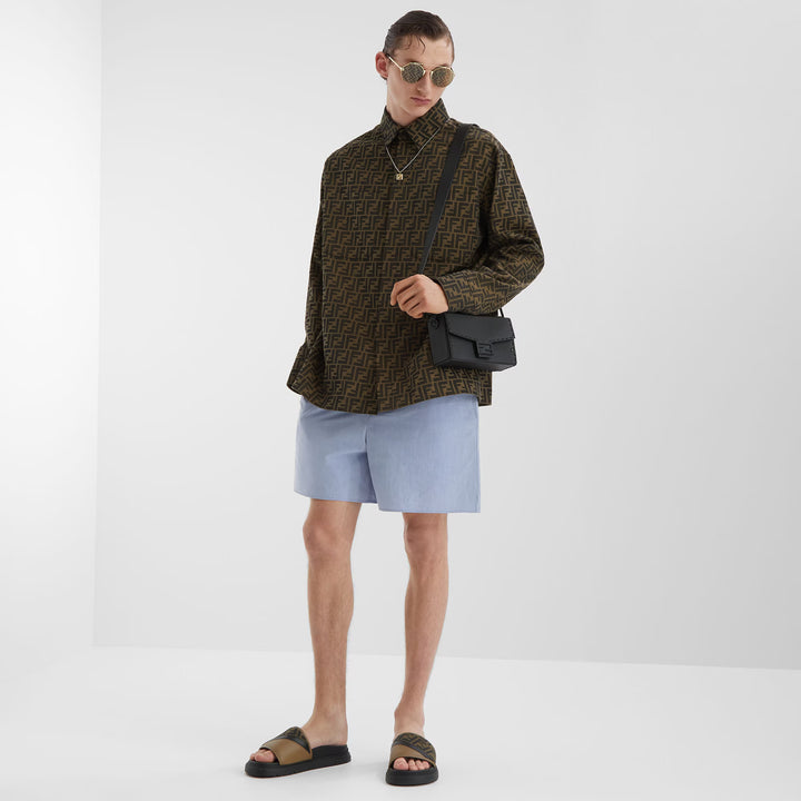 Fendi Blouson FF jacquard fabric jacket