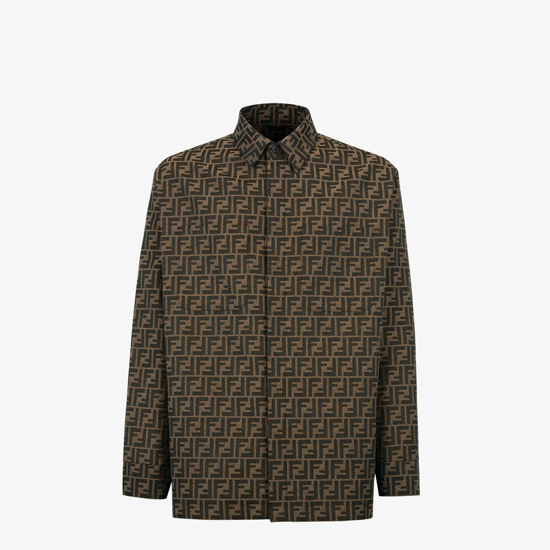 Fendi Blouson FF jacquard fabric jacket