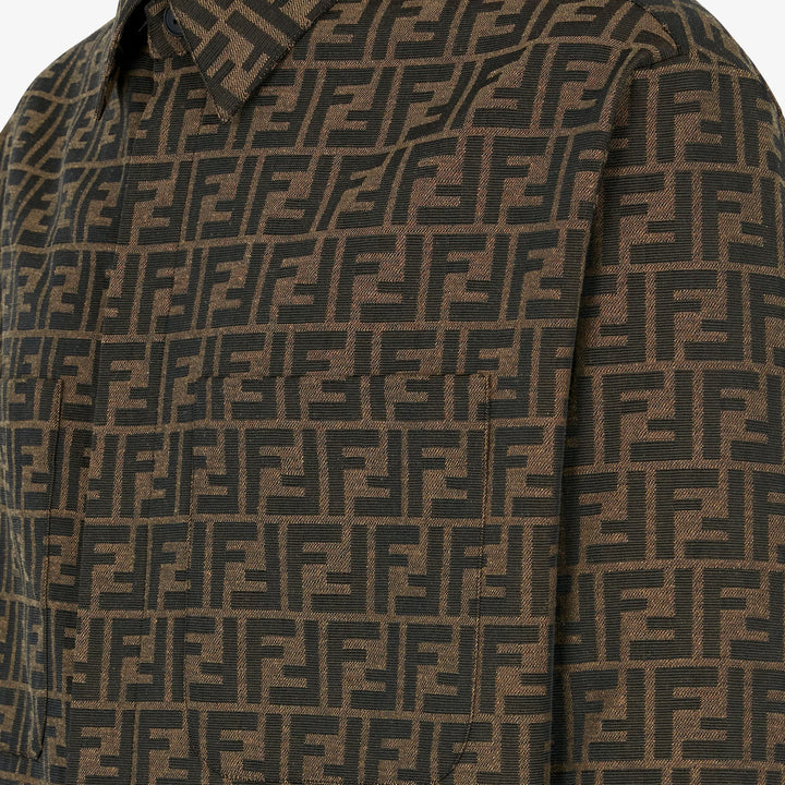 Fendi Blouson FF jacquard fabric jacket