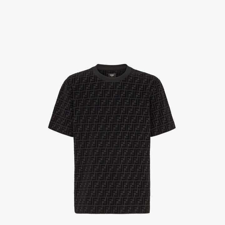 Fendi T-shirt in black piqué