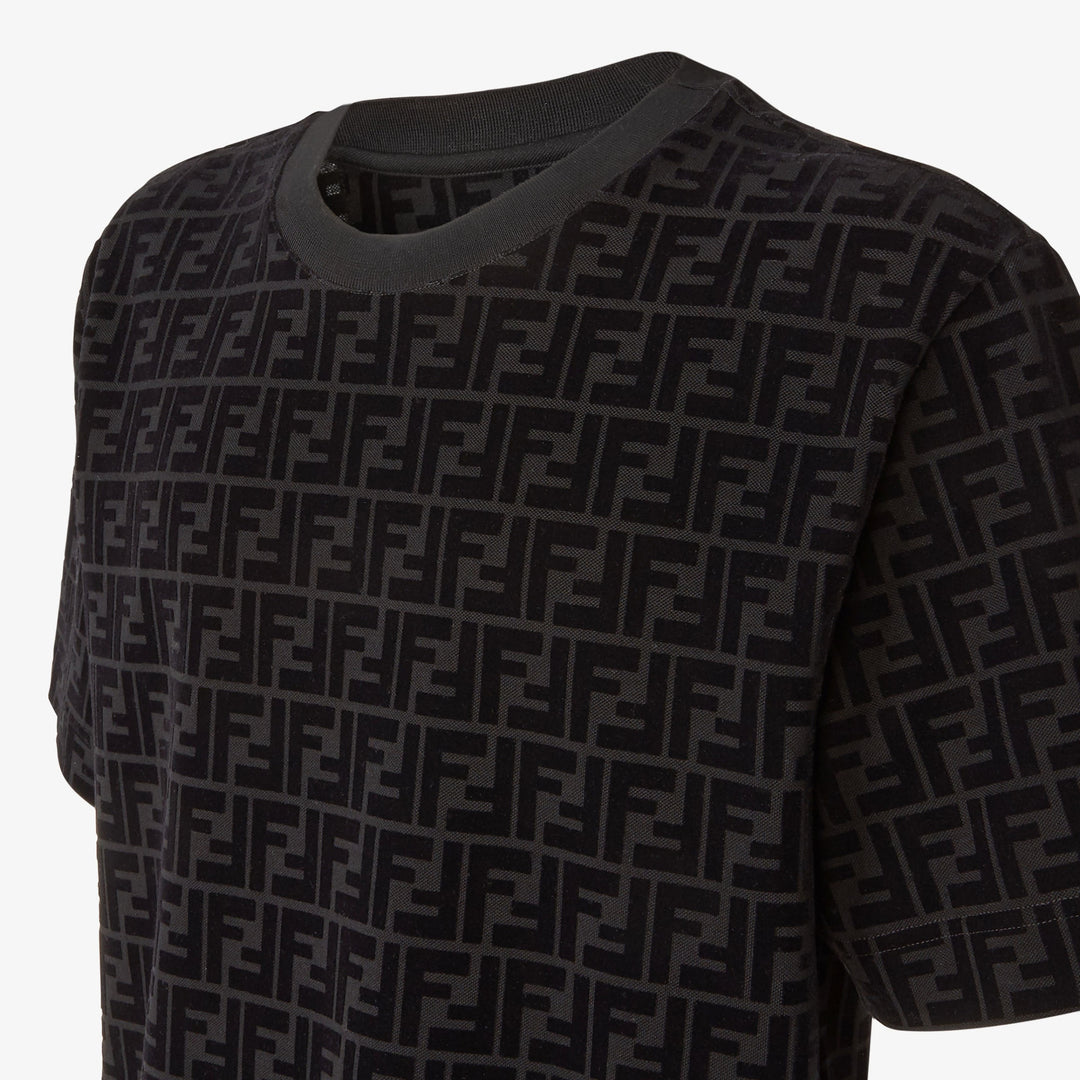 Fendi T-shirt in black piqué