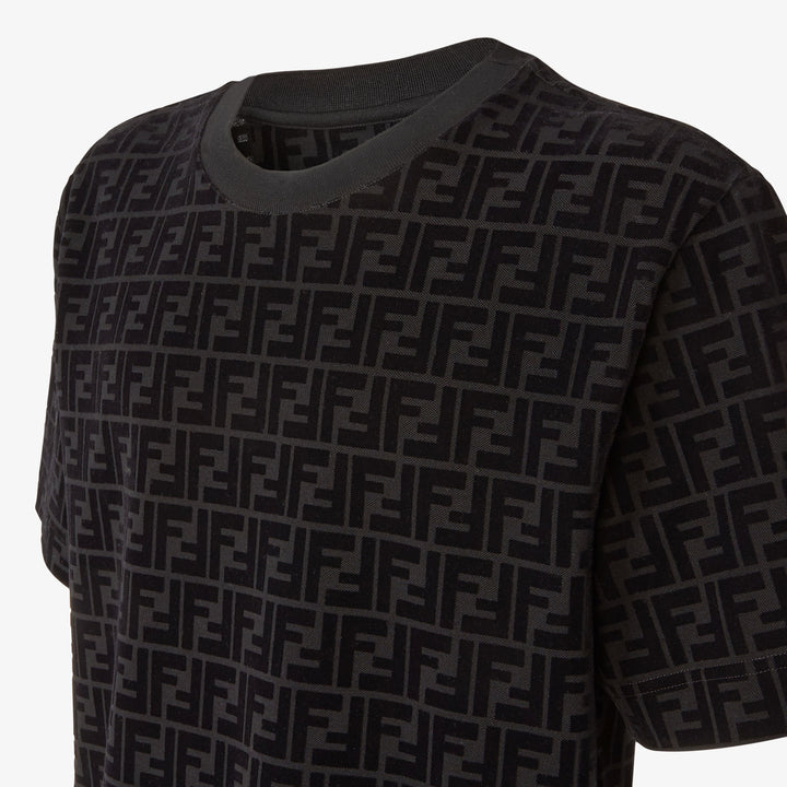 Fendi T-shirt in black piqué