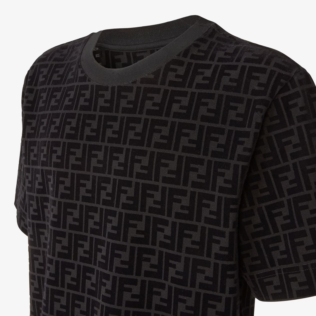Fendi T-shirt in white piqué