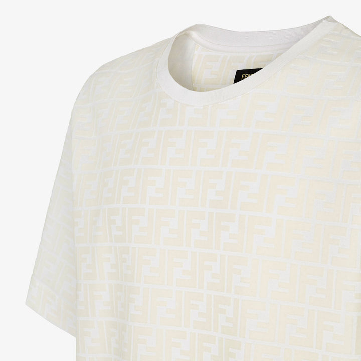 Fendi T-shirt in white piqué