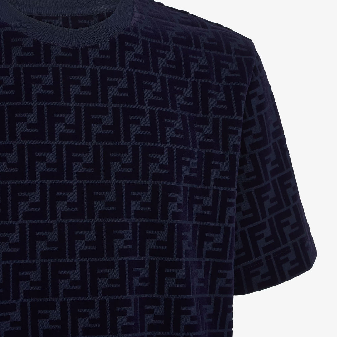 Fendi T-shirt in white piqué