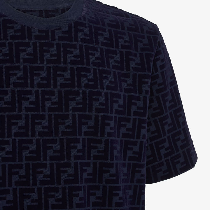 Fendi T-shirt in white piqué
