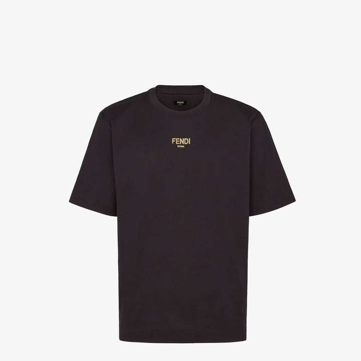 Fendi T-Shirt Black cotton T-shirt