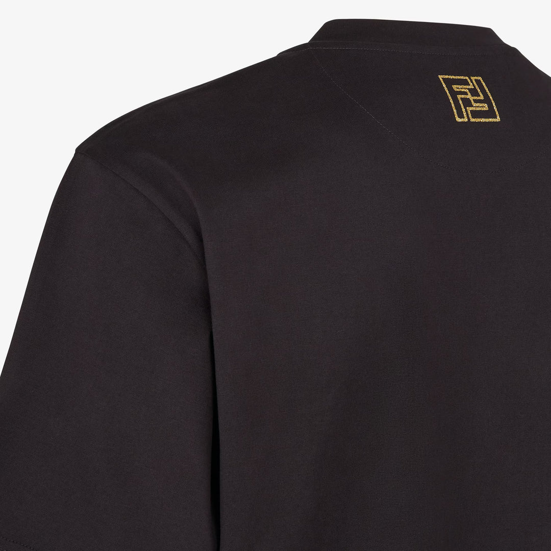 Fendi T-Shirt Black cotton T-shirt