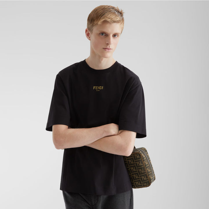 Fendi T-Shirt Black cotton T-shirt