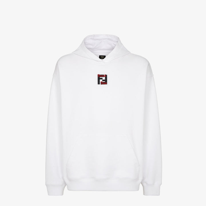 Fendi White cotton Fendilicious sweatshirt