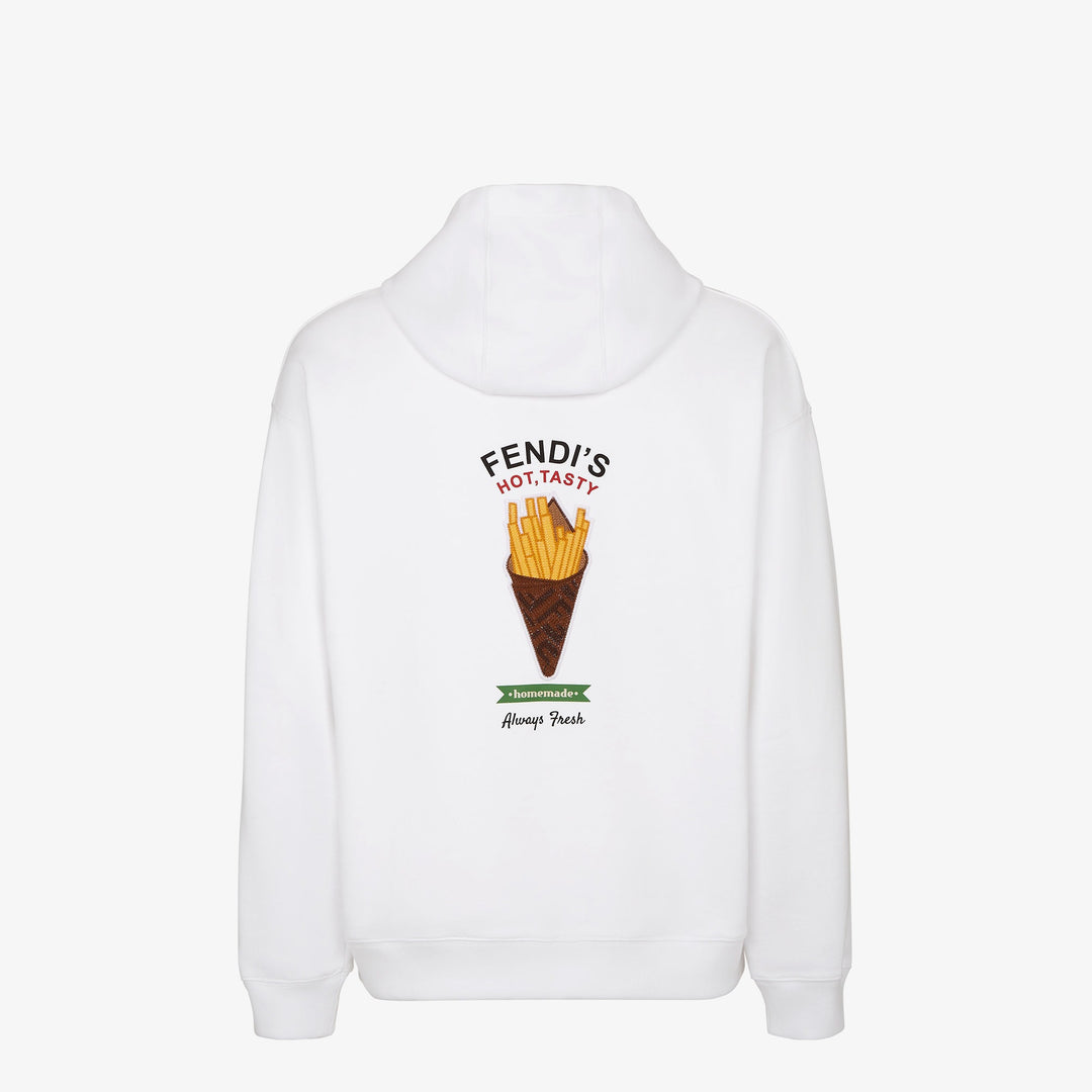 Fendi White cotton Fendilicious sweatshirt