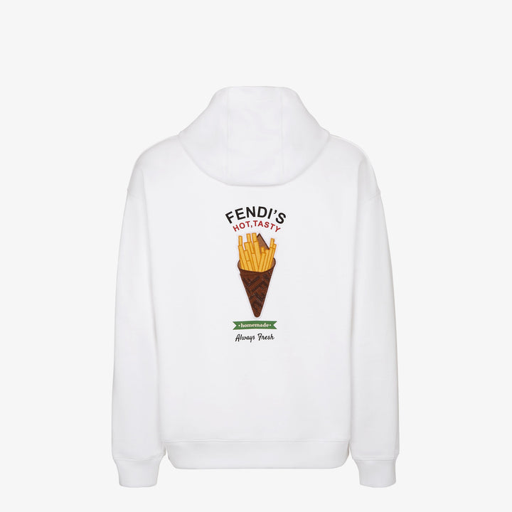 Fendi White cotton Fendilicious sweatshirt