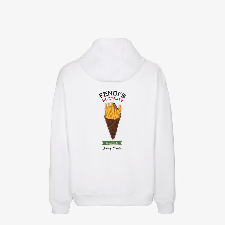 Fendi White cotton Fendilicious sweatshirt