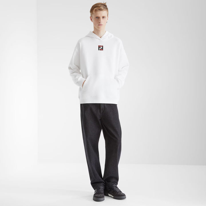 Fendi White cotton Fendilicious sweatshirt