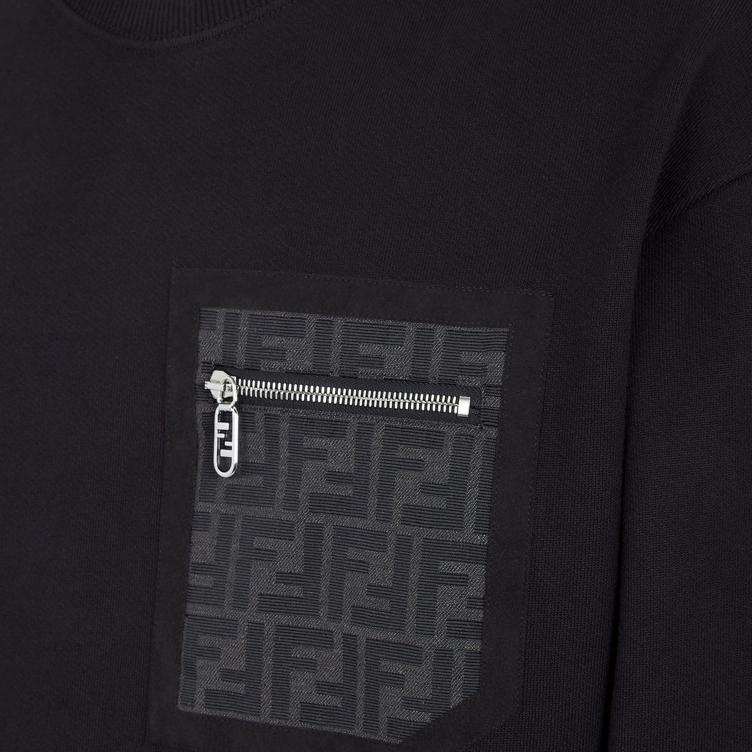 Fendi Black jersey sweatshirt