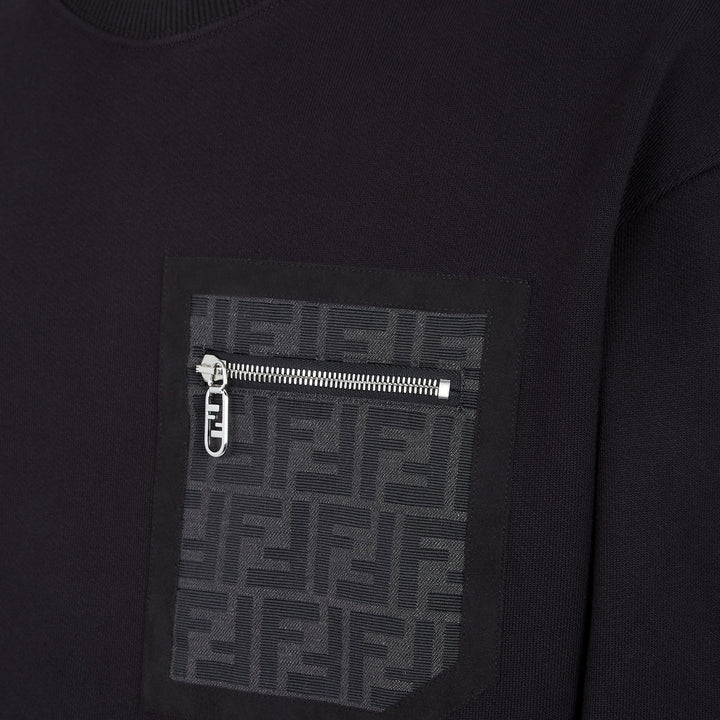 Fendi Black jersey sweatshirt