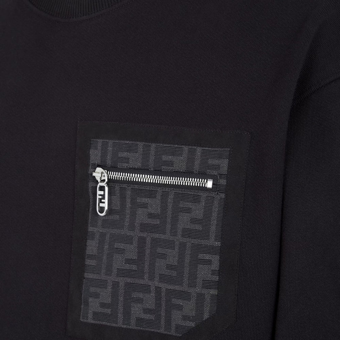 Fendi Black jersey sweatshirt