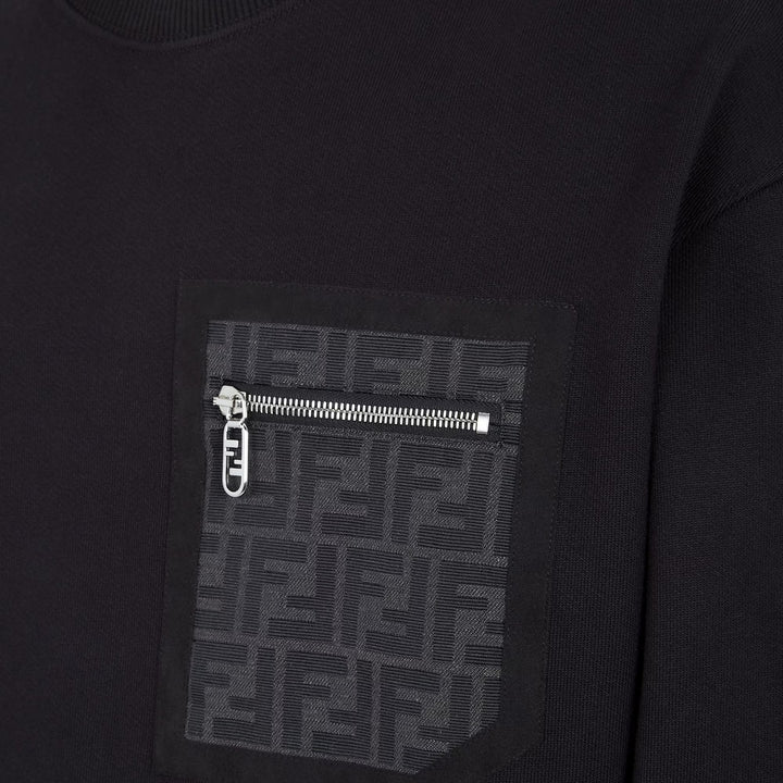 Fendi Black jersey sweatshirt