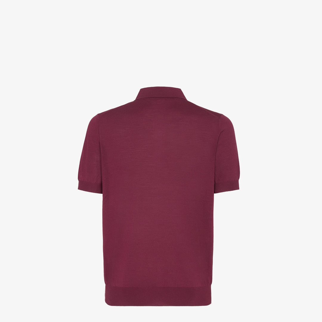 Fendi Red wool polo shirt