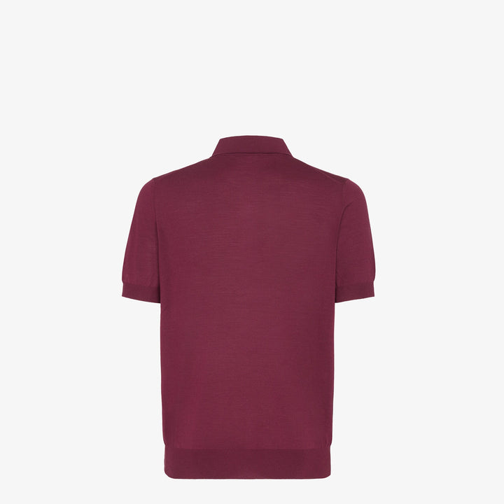 Fendi Red wool polo shirt