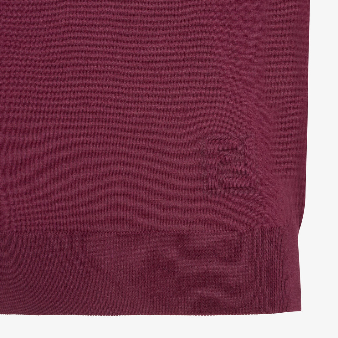 Fendi Red wool polo shirt