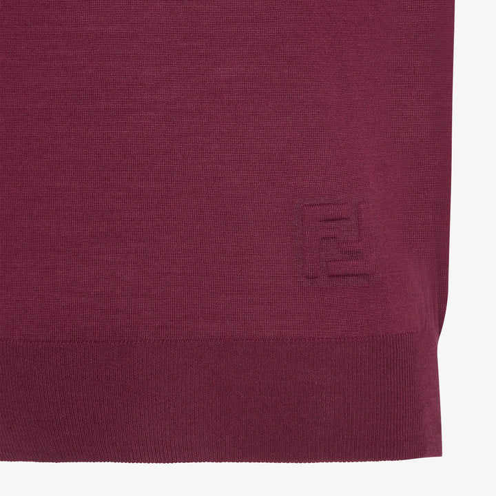 Fendi Red wool polo shirt