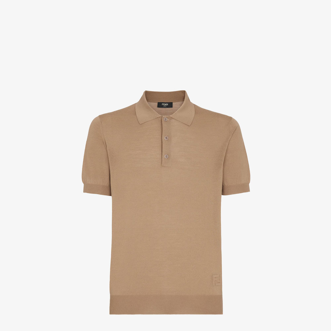 Fendi Red wool polo shirt