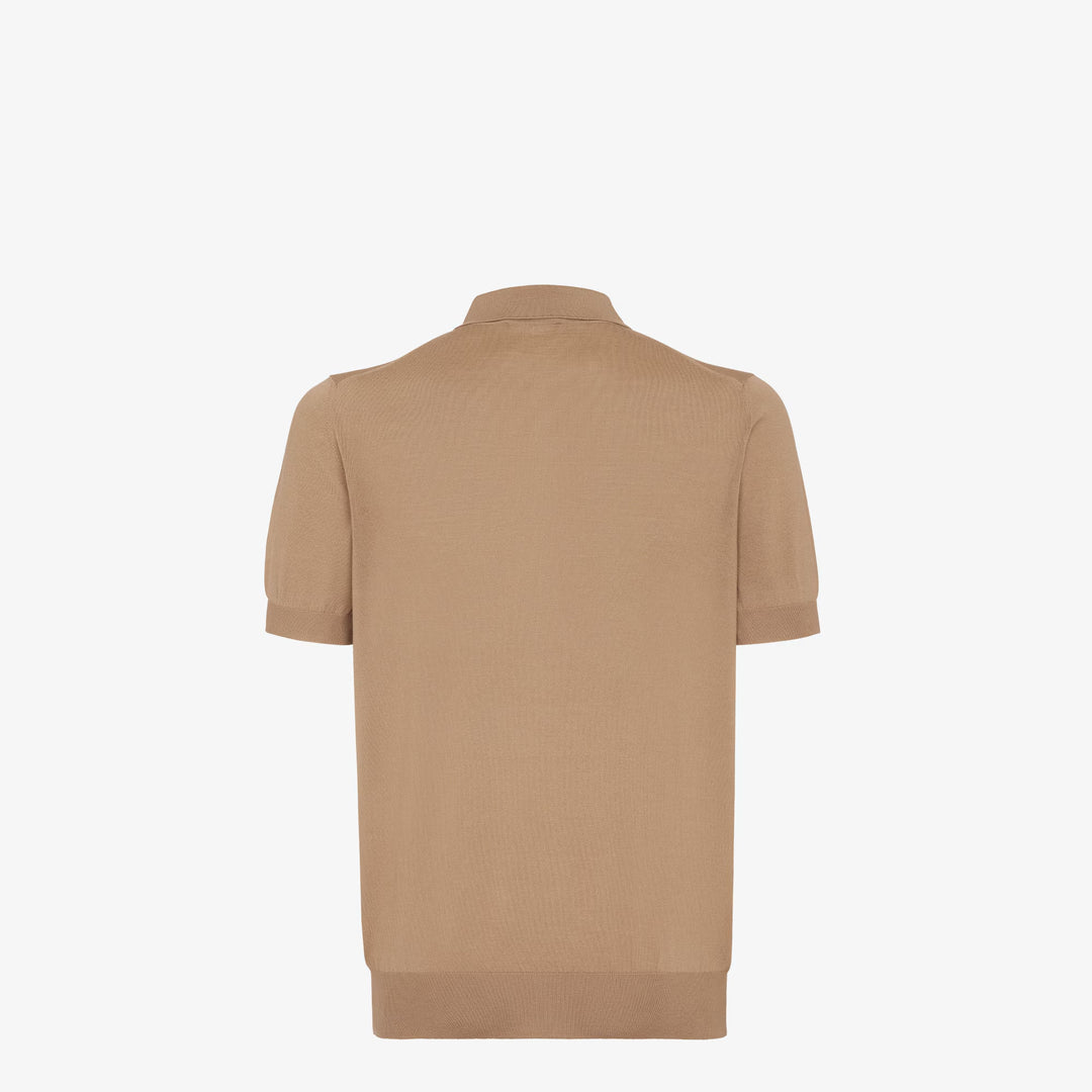 Fendi Red wool polo shirt