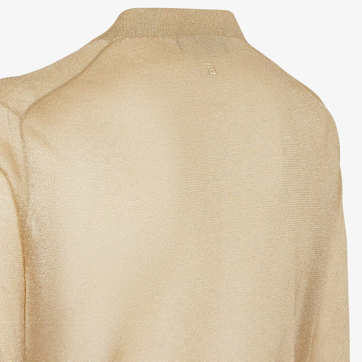 Fendi Gold-colored metallic yarn cardigan