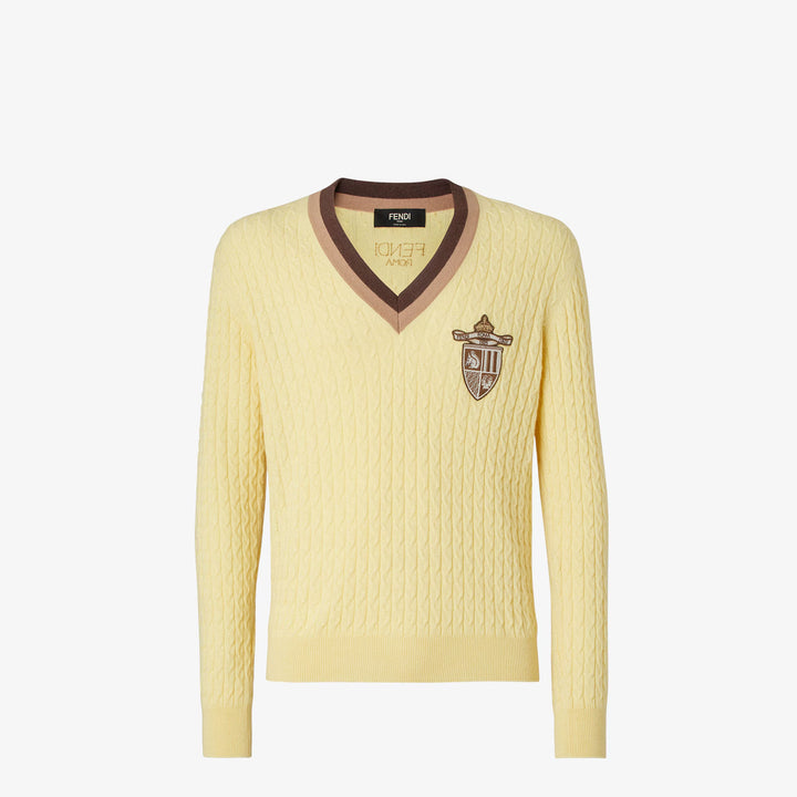 Fendi Yellow cashmere sweater
