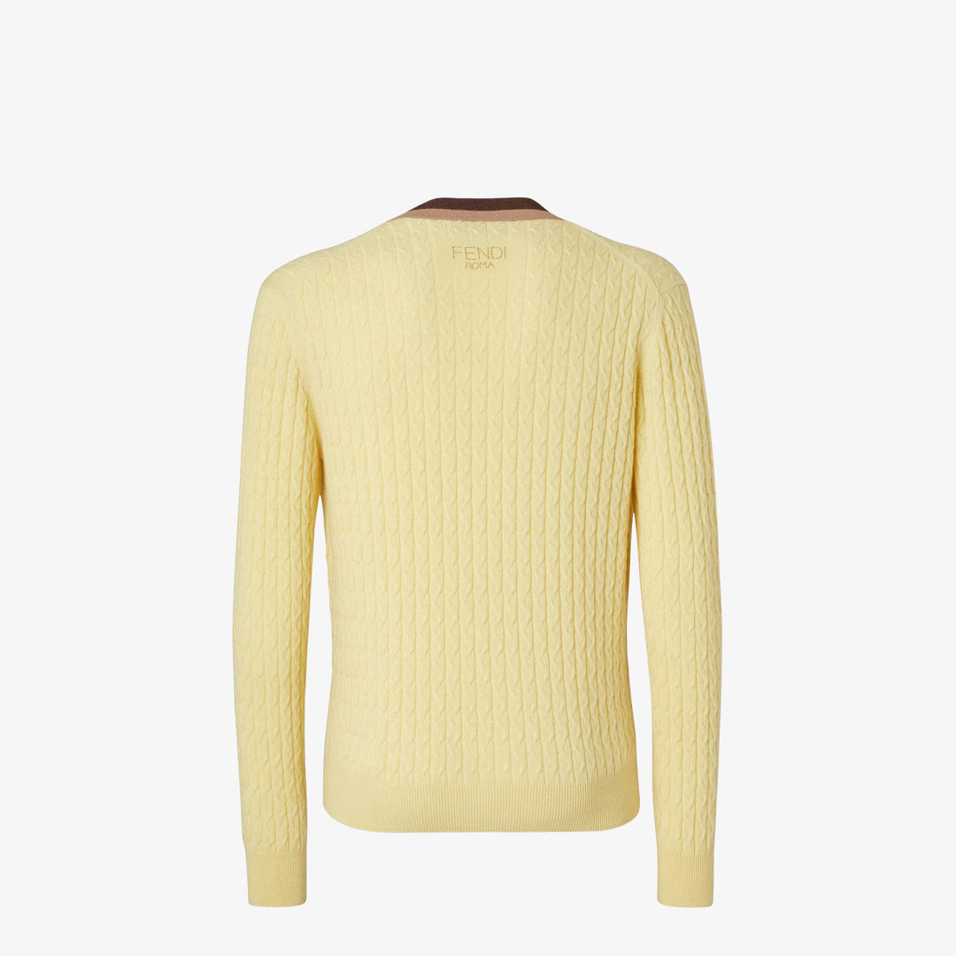 Fendi Yellow cashmere sweater