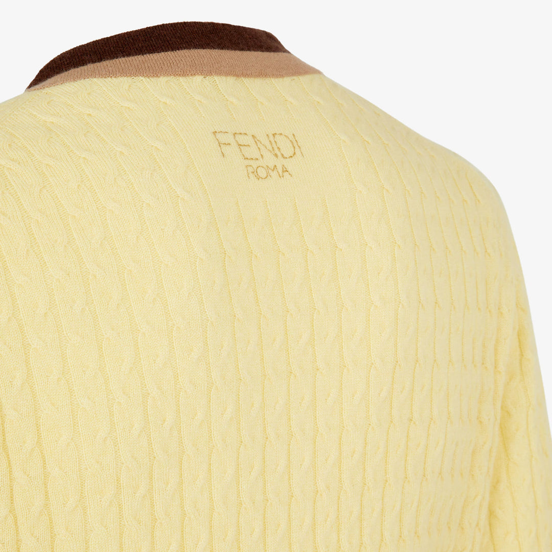 Fendi Yellow cashmere sweater