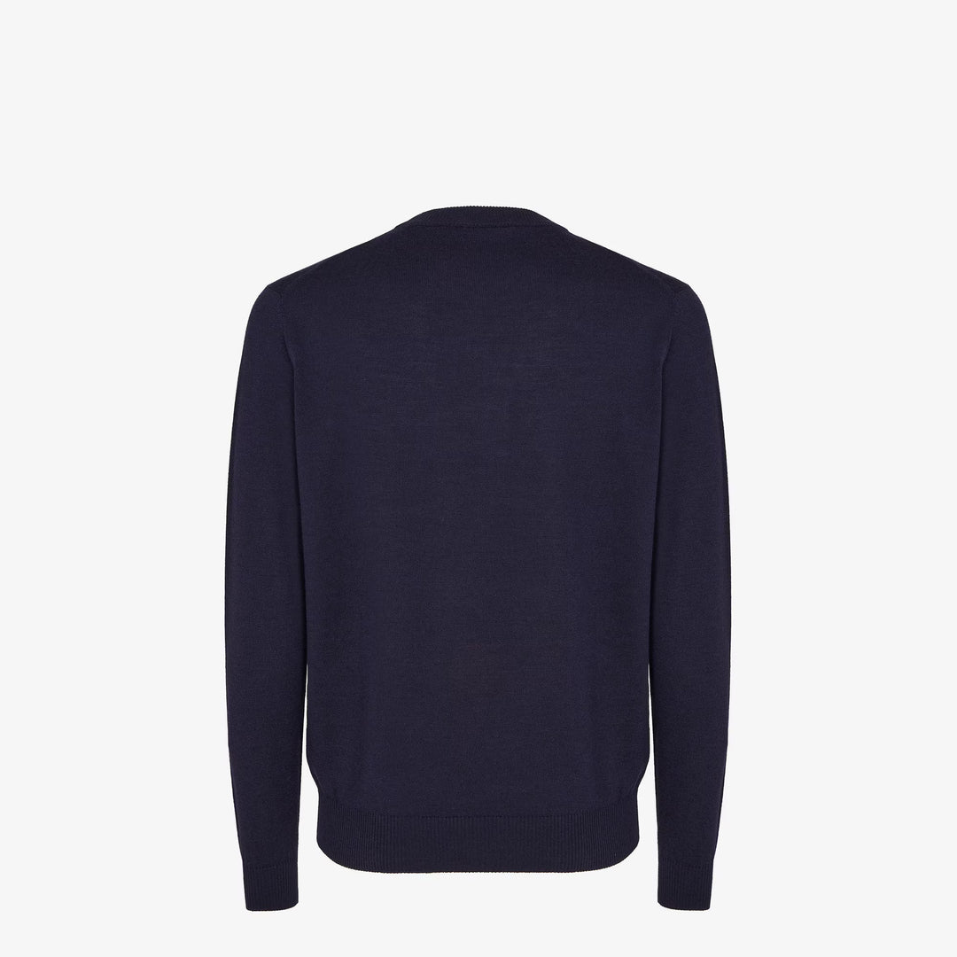 Fendi Sweater Blue wool Fendilicious pullover