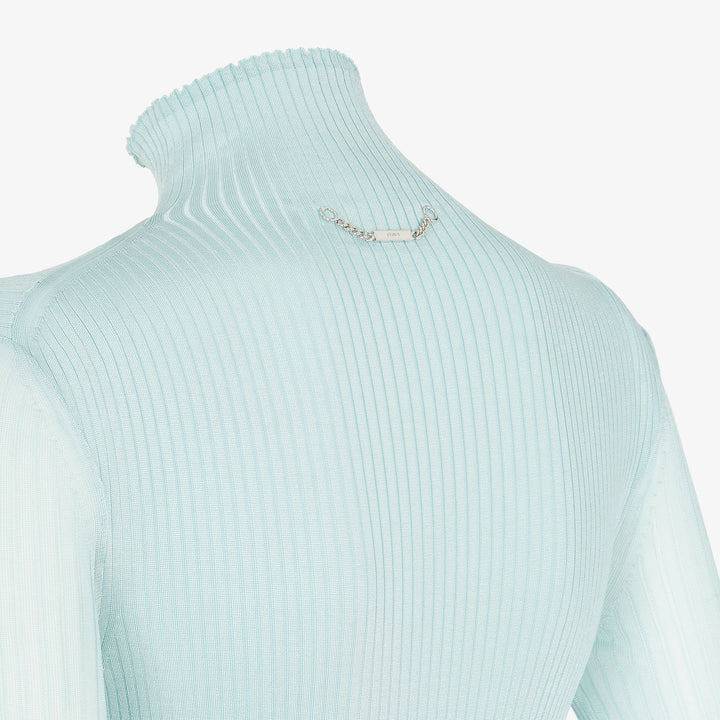Fendi Light blue viscose bodysuit