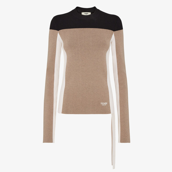 Fendi Beige wool and viscose jumper