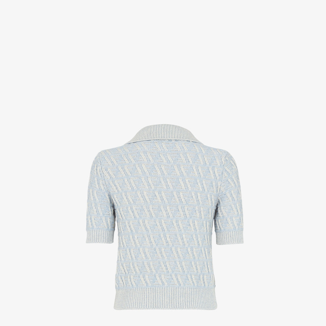 Fendi FF wool and cashmere polo shirt