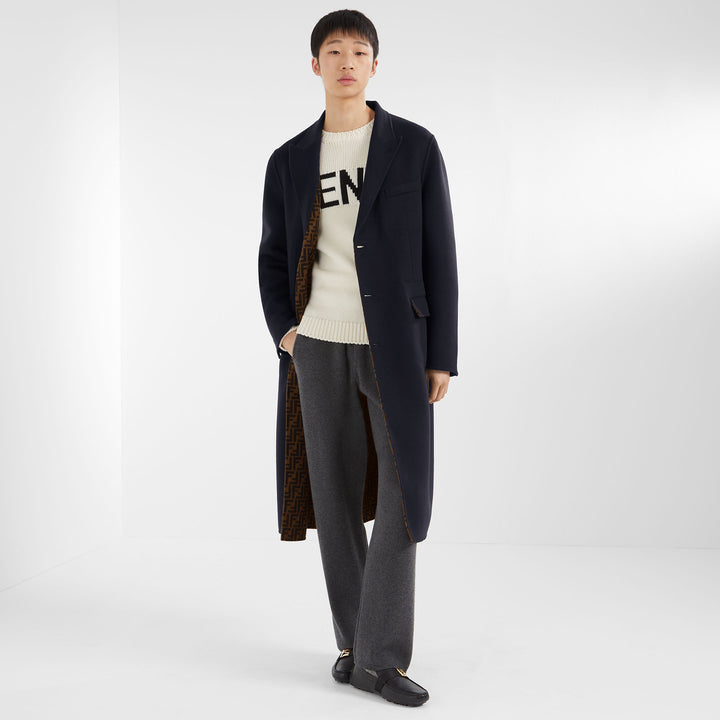 Fendi White and Black wool sweater