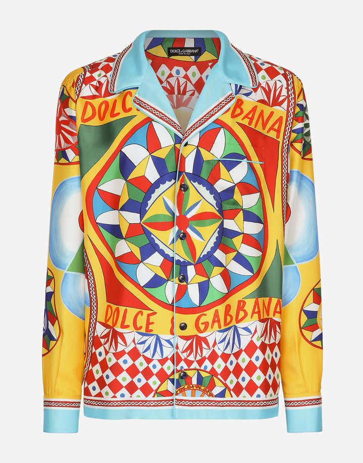 Dolce&Gabbana Carretto-print silk twill shirt