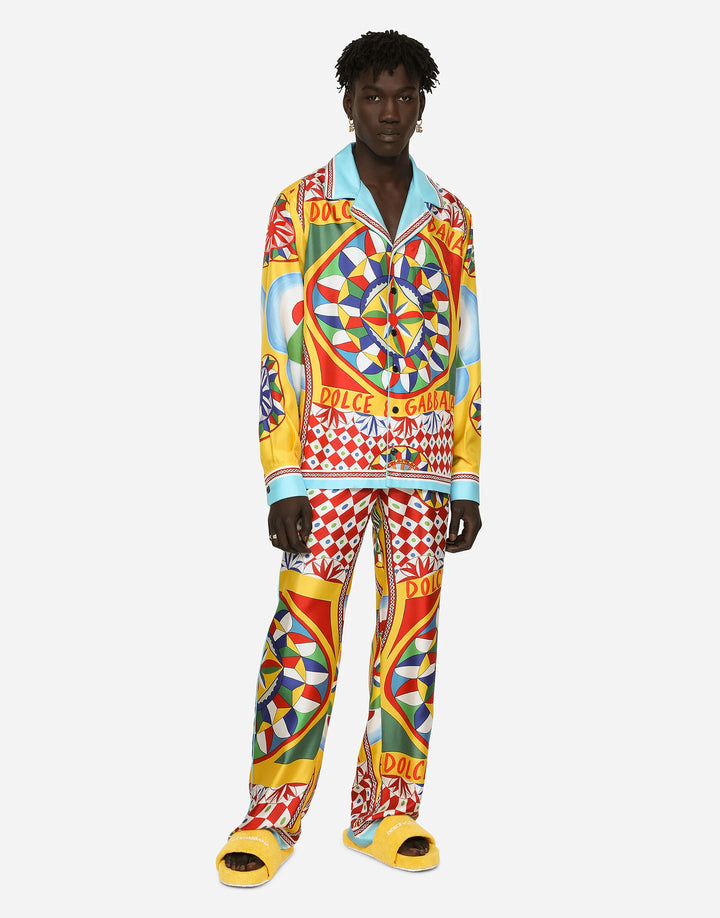 Dolce&Gabbana Carretto-print silk twill shirt