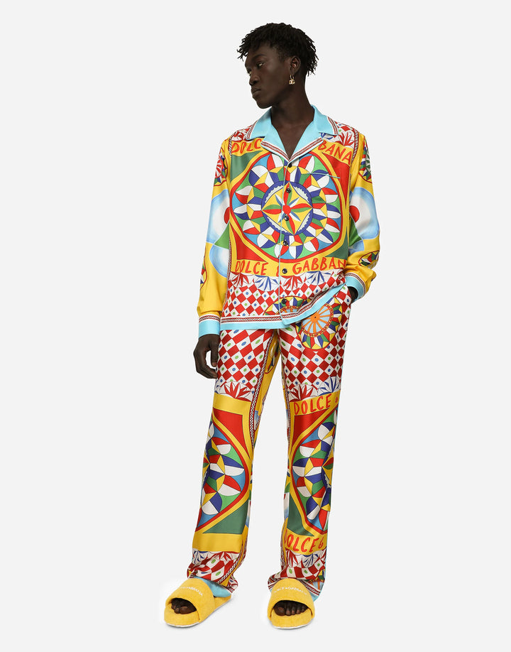 Dolce&Gabbana Carretto-print silk twill shirt