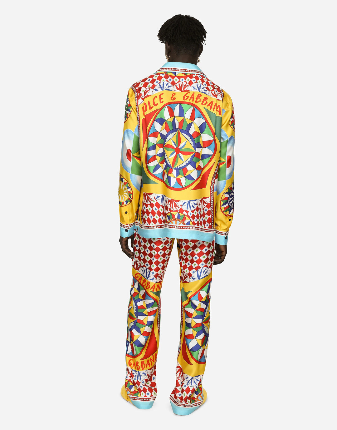 Dolce&Gabbana Carretto-print silk twill shirt