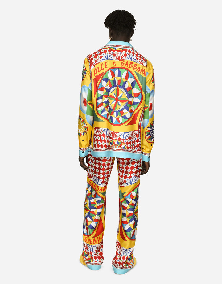 Dolce&Gabbana Carretto-print silk twill shirt