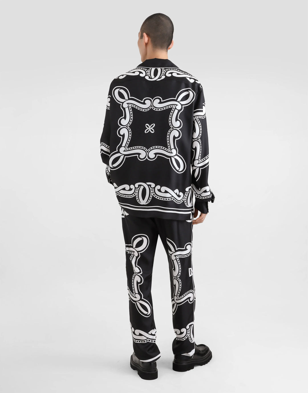 Dolce&Gabbana Silk vanity shirt with bandanna print