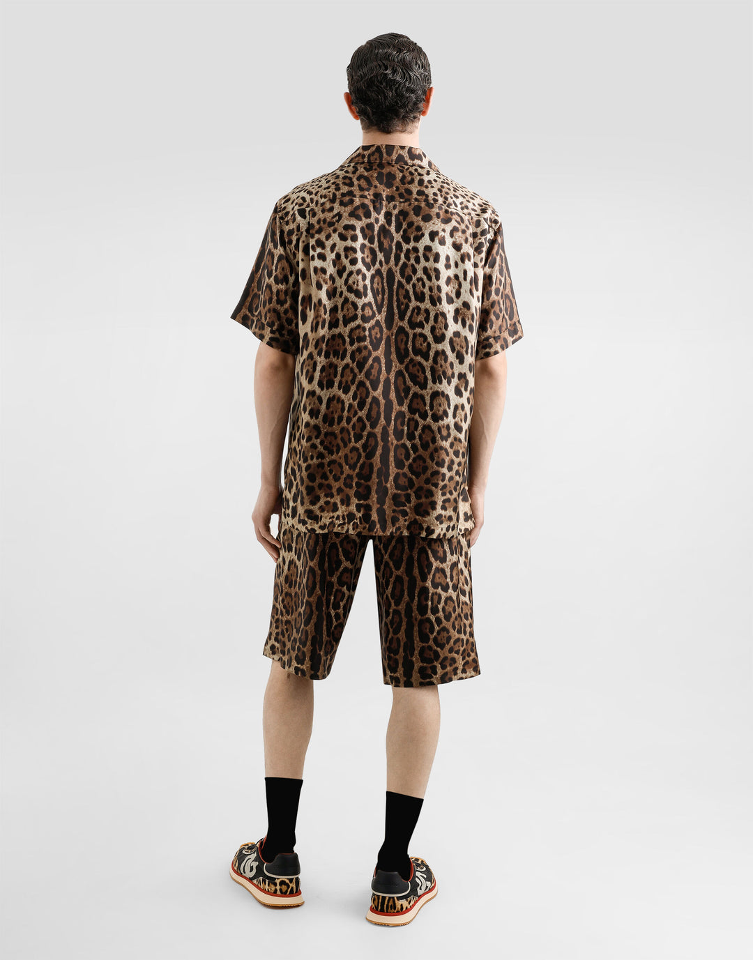 Dolce&Gabbana Silk shirt with leopard print