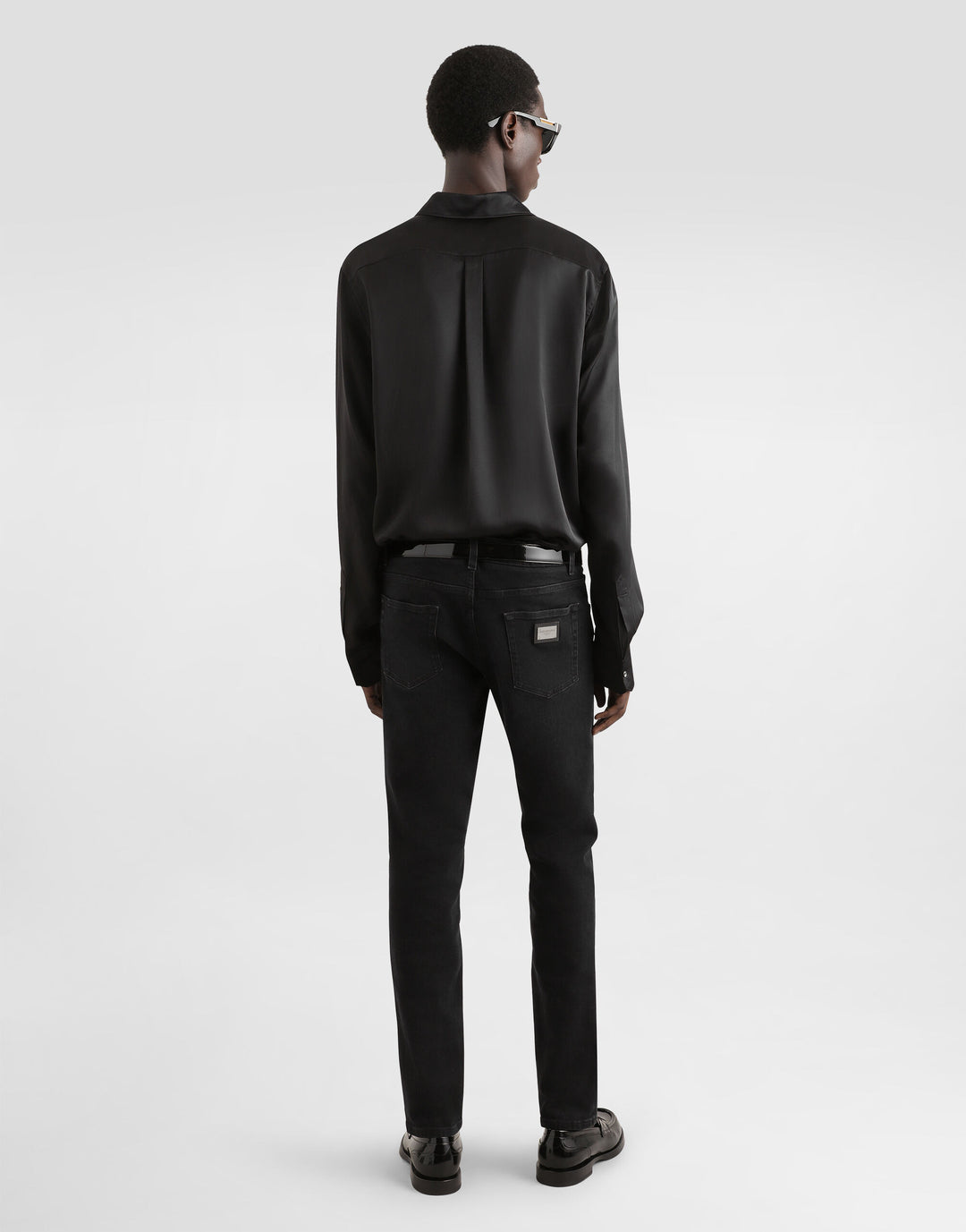 Dolce&Gabbana Silk satin Martini-fit shirt