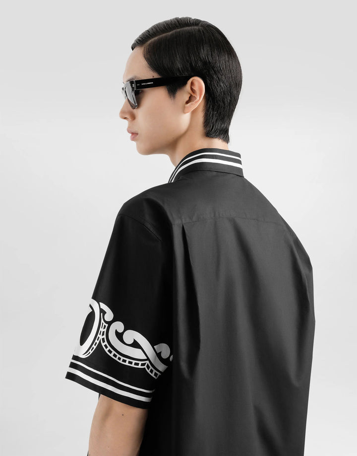 Dolce&Gabbana Poplin shirt with printed details