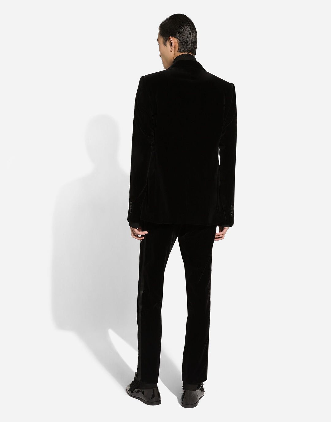 Dolce&Gabbana Oversize silk shirt with pussy-bow